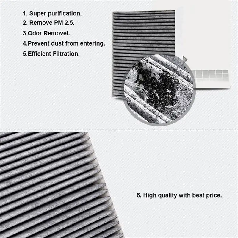 Cabin Filter Oem 64119163329 For Bmw 5 F07 F10 F11 518d 520d 520i 523i 525i 528i 530d 535d 550i 64119163328 64116991537