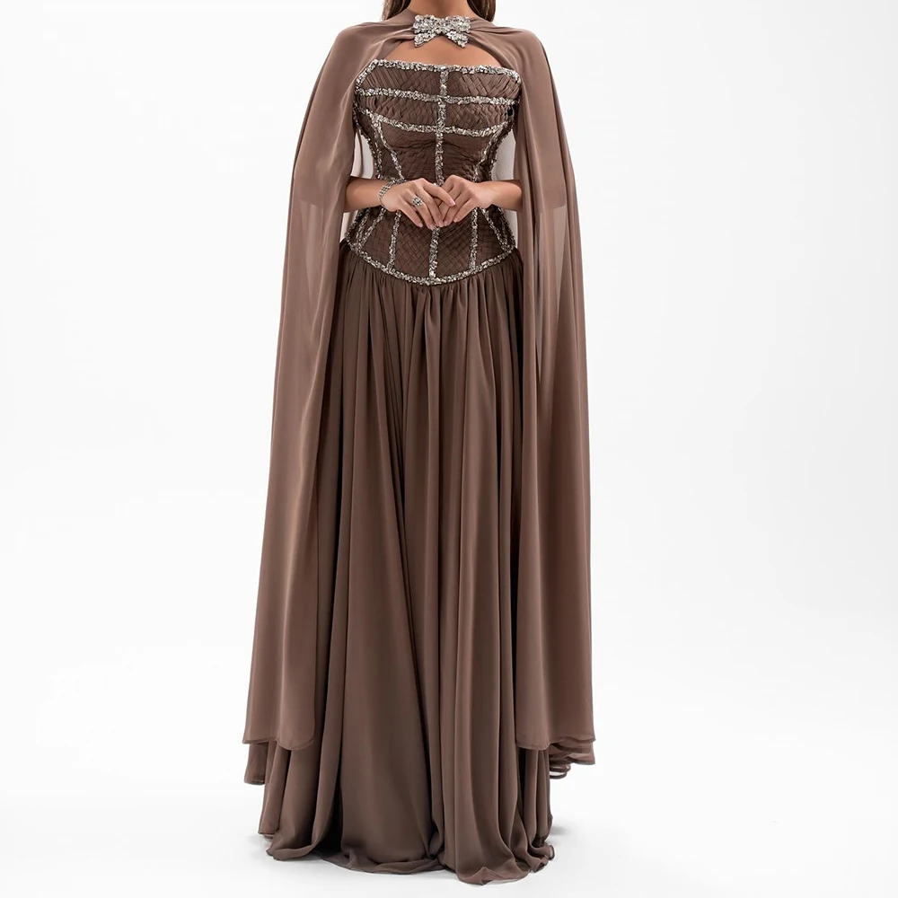 

Индивидуальные вечерние платья трапециевидной формы длиной до пола, без бретелек, без рукавов, платье для выпускного вечера, модное простое драпированное вечернее платье с кристаллами