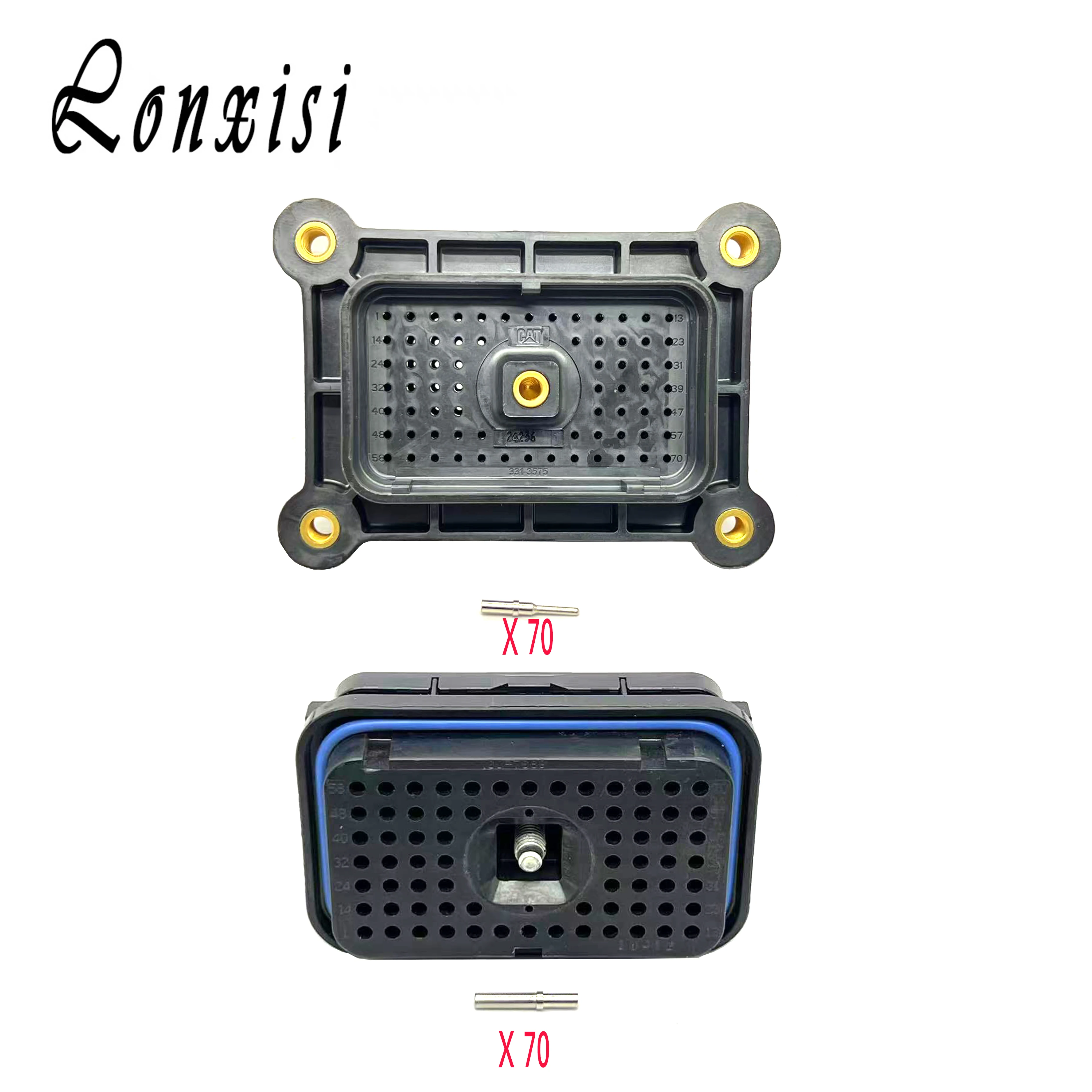 70 Pin 160-7689 160-7690 CTA Carter Excavator E325/330/345C/D Computer Board Plug 214-4208 ECU Connector Accessories
