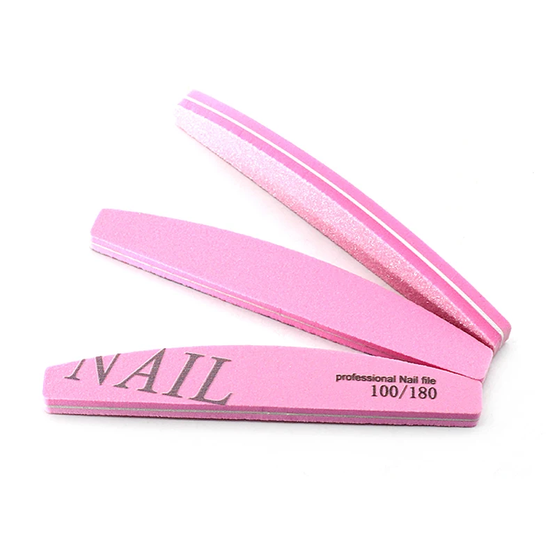 10Pcs Professional Nail Files Grit 100/180 Washable Material Nails Sponge Polish Manicure Accessories  Replaceable File for Saws