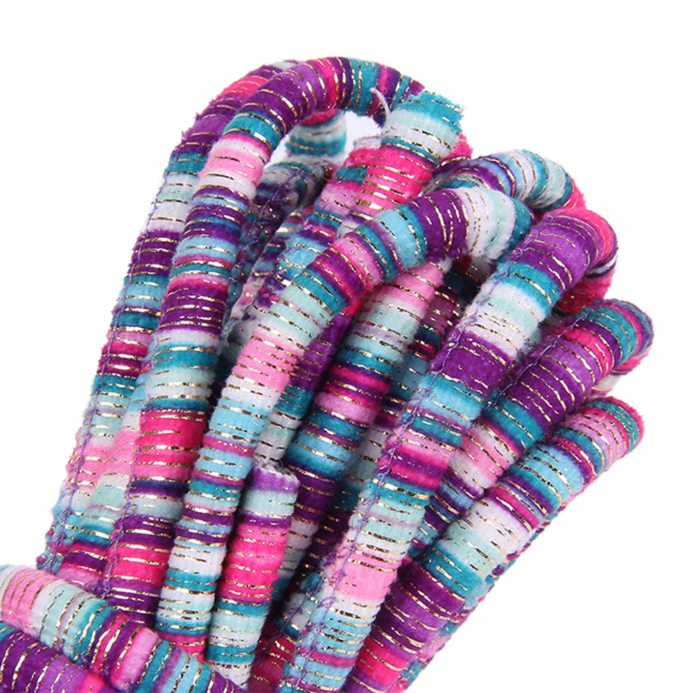 2 Meter 6mm Buntes Böhmisches Geflochtenes Stoffband DIY Halskette Armband Dekorative Accessoires Seil – Detail 6