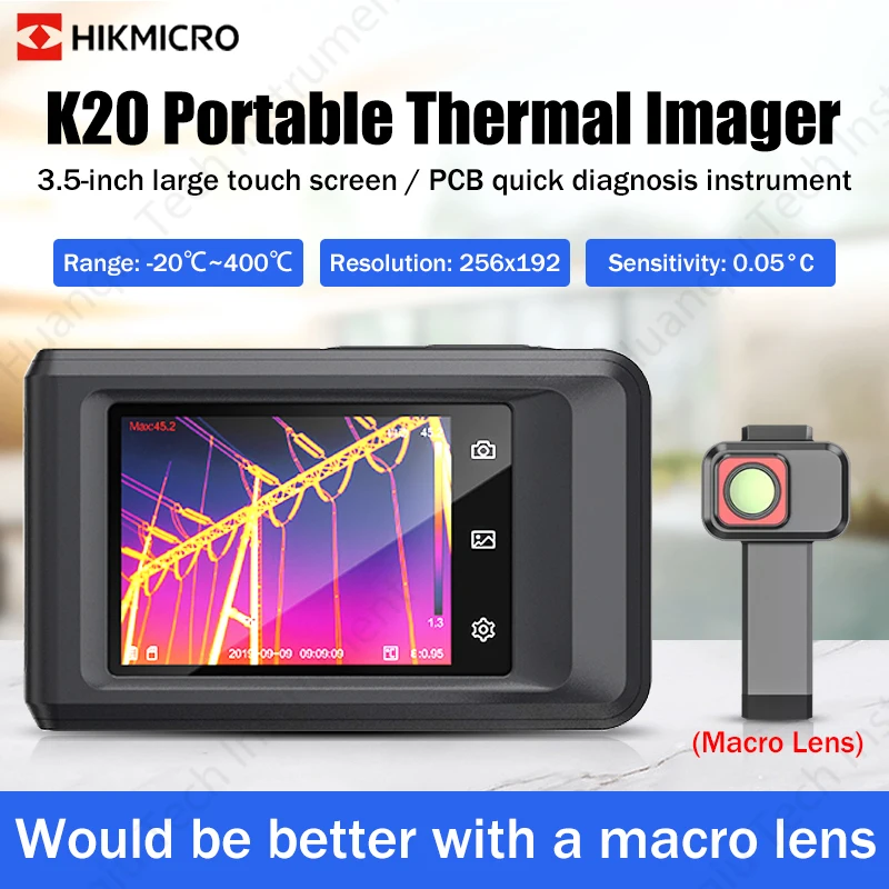 K10 K20 Infrared Thermal Imager Dedicated PCB Circuit Industrial Testing Floor Heating Tube Testing Temperature Thermal Camera