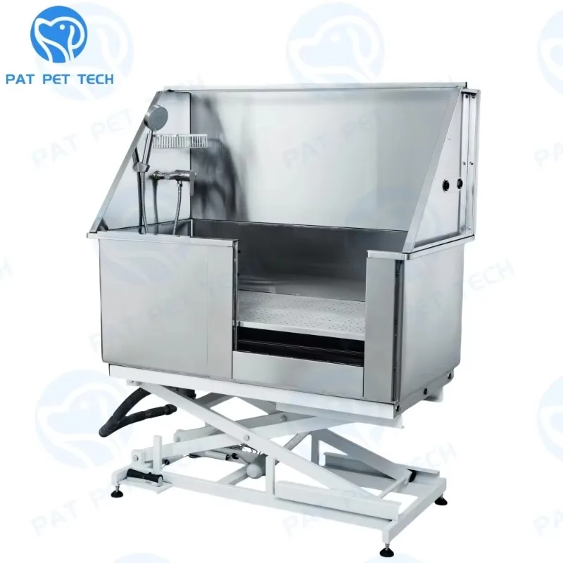 

2026 PAT PET Tech 50" Pet Spa Bathing Station Electric Stainless Steel Bath Tub Dog Grooming