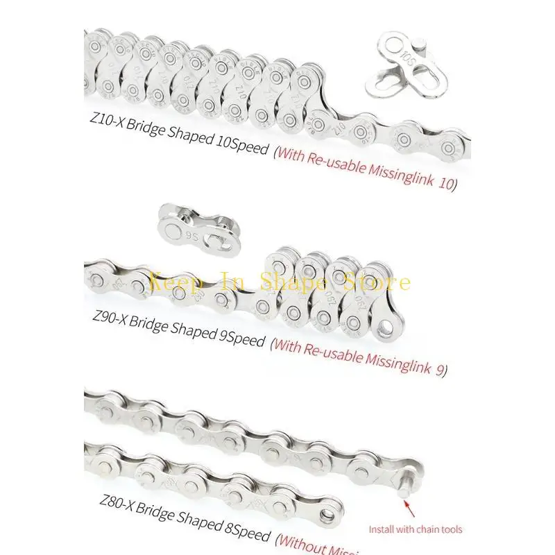 U1JC 6/7/8s | 9 s | 10 s | 11s | 12s BikeChain, Galvanized Chain MTB Road Bike Part