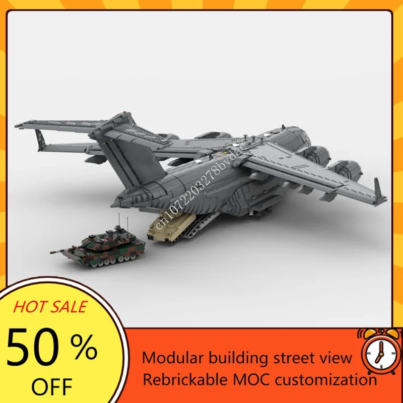 20371PCS MOC Building Blocks Military Giant Boeing C-17 Globemaster III Transport Aircraft High Difficulty Model Bricks Toys