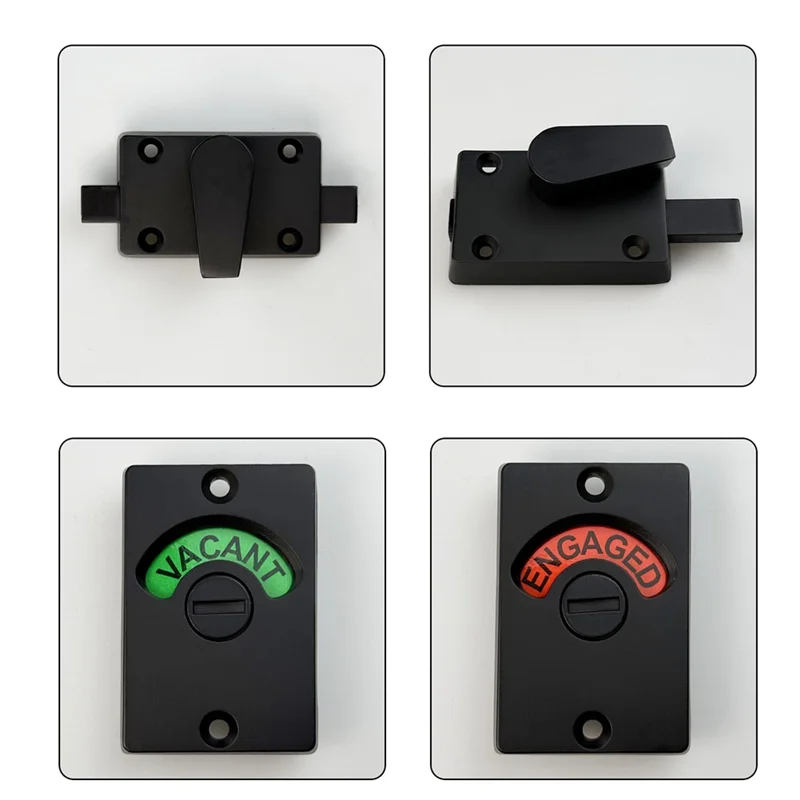 ABDJ-قسم الحمام لقفل خصوصية المرحاض من سبائك الزنك، يتضمن علامة مؤشر المحتلة/الفاكانت لمرحاض المرحاض