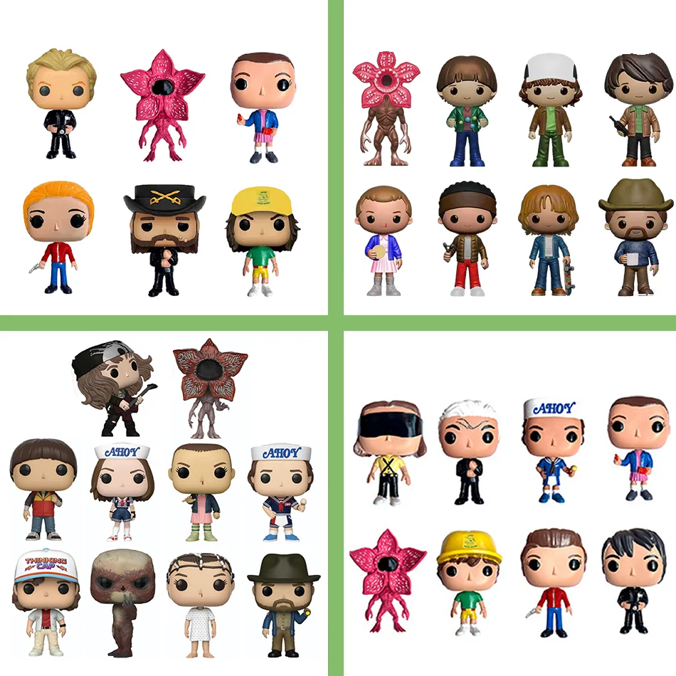 Nuevas Figuras de Stranger Things, Eleven, Dustin, Barb, Steve, Figura de Vinilo de 10 cm, Muñeco de Colección de PVC, Juguetes para Niños, Regalo de Cumpleaños