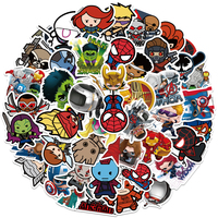 10/30/50PCS Disney Cartoon Marvel Superheroes Stickers DIY Laptop Luggage Skateboard Cool Anime Graffiti Decals Fun for Kid Toys