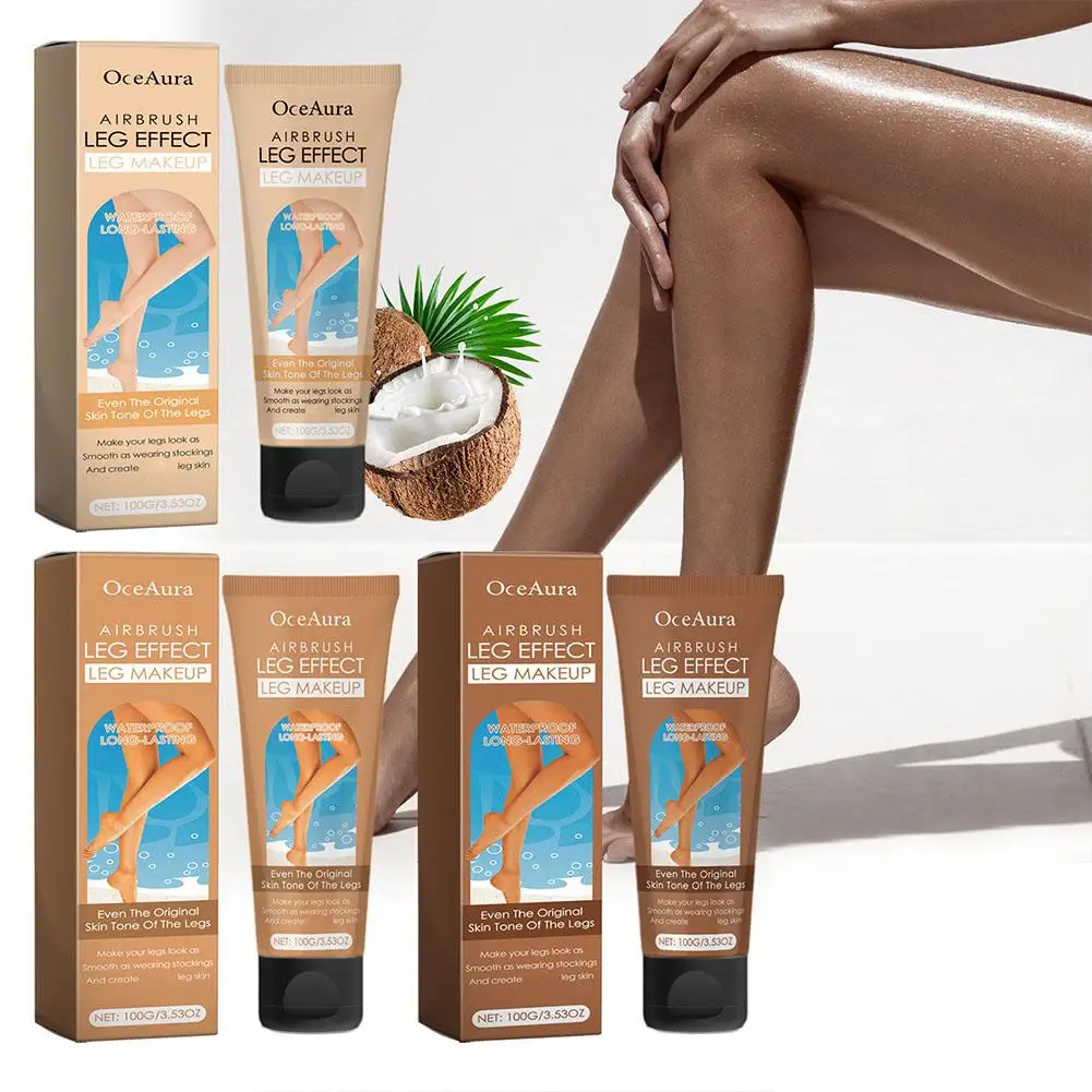 Even Skin Tone Body Lotion Airbrush Leg Makeup Moisturizing Care Liquid Fake Tanning Foundation 100g Tan Skin Cream Body Y6f3