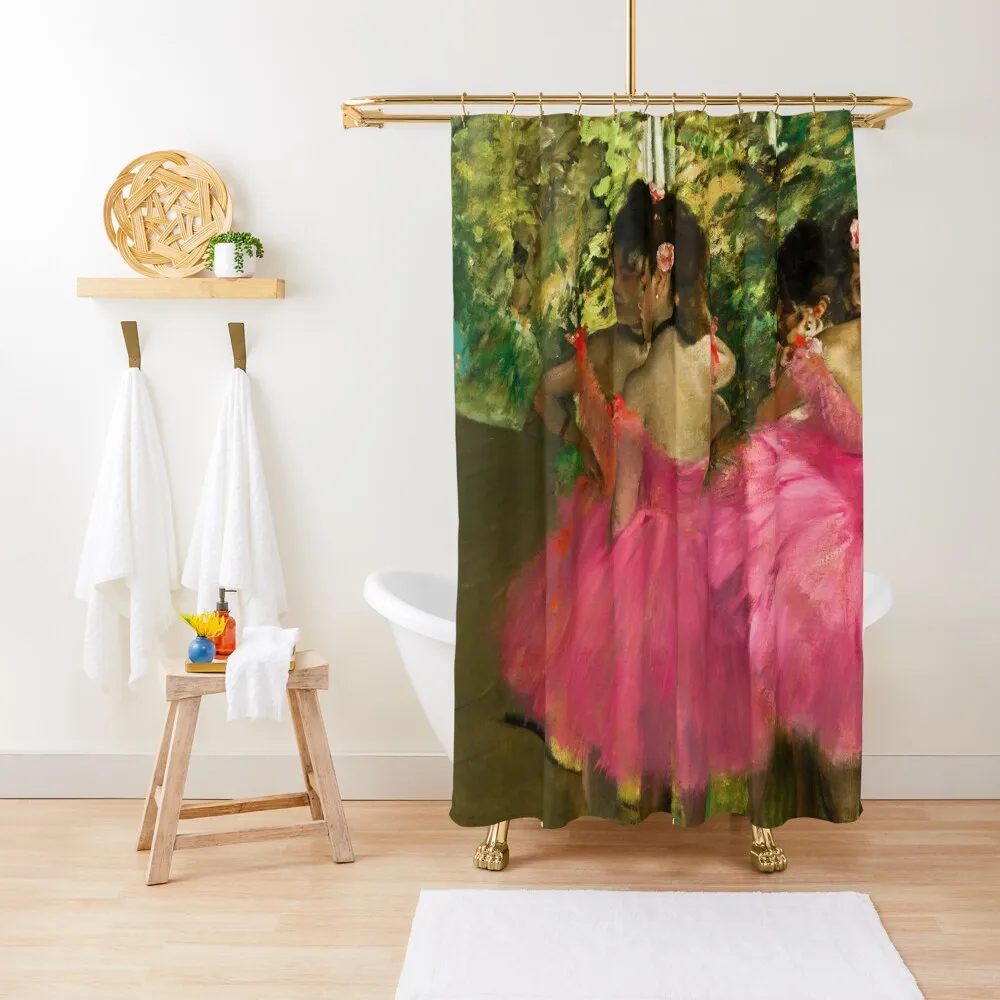 Edgar Degas Dancers in pink Shower Curtain Bathroom Accessorys Elegant Bathroom Curtain