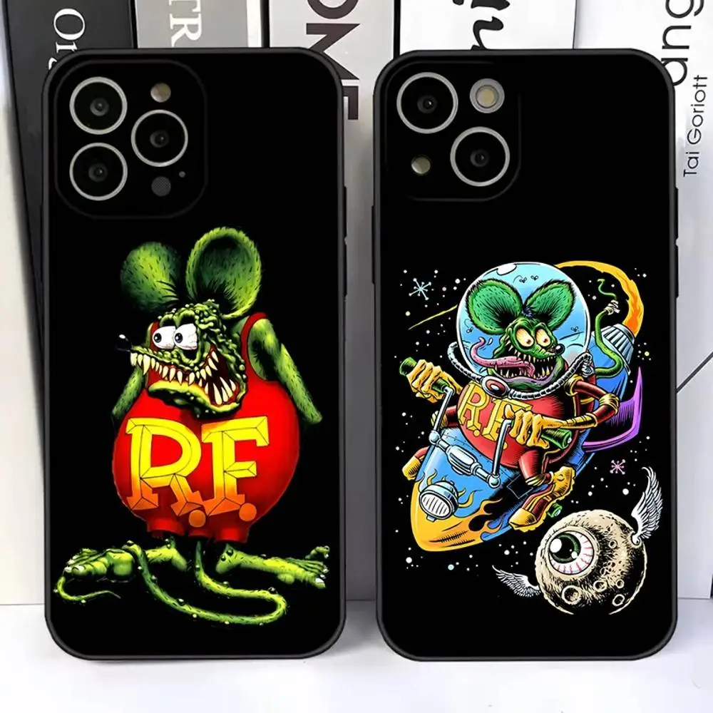 

Rat Fink Phone Case For iPhone 17,16,15,14,13,12,11 Plus,Pro,Max,Air,XR,XS,X,7,8 SE,Mini Silicone Soft
