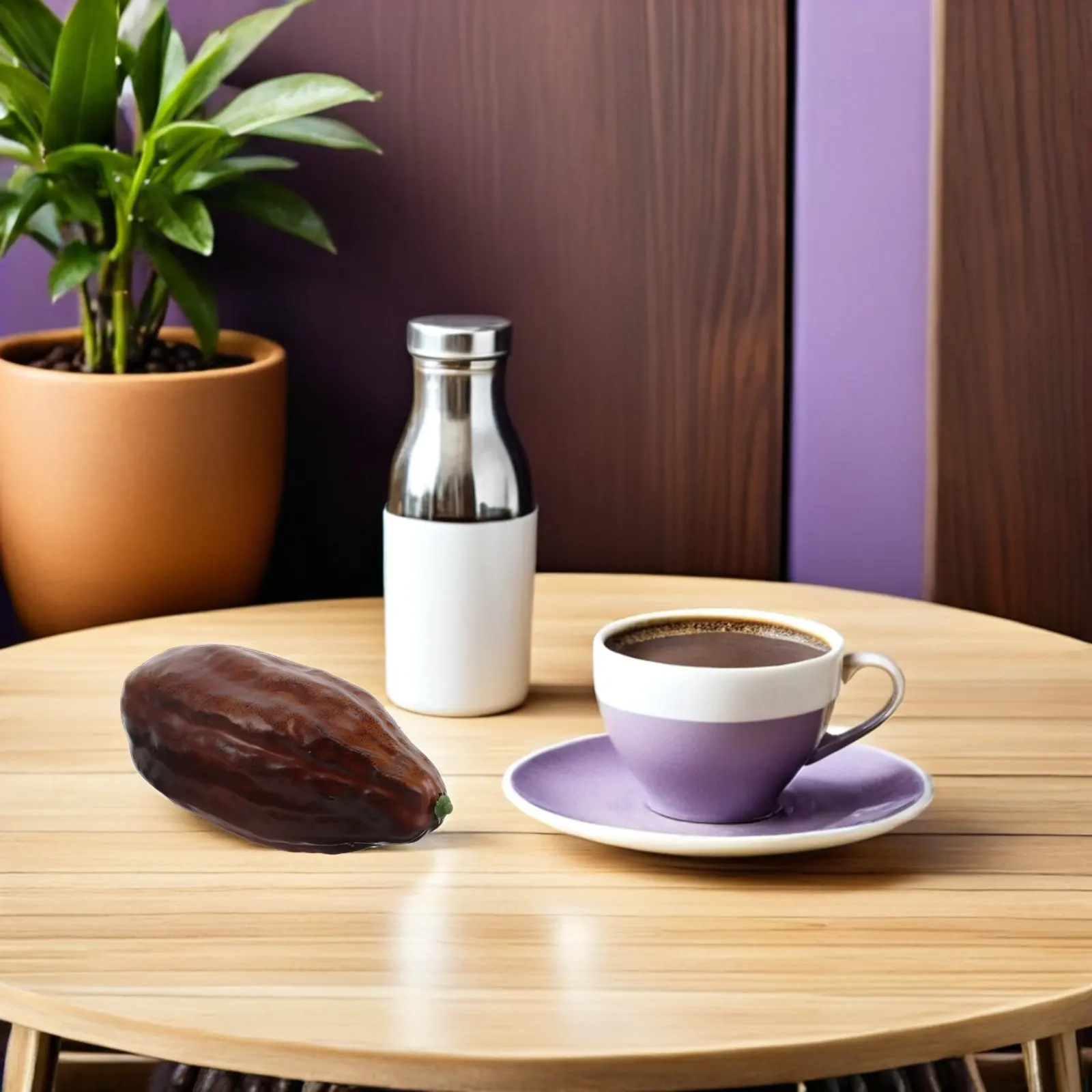 

Coffee Shop Fake Cocoa Fruit Artificial Coffee Fruit Prop Realistic Simulated Table Decoration Artificial Food Prop