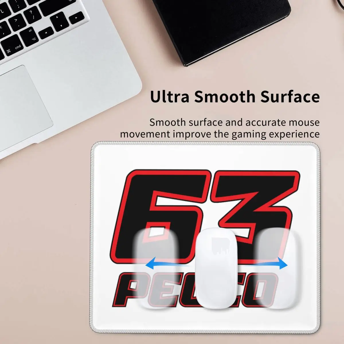 Pecco Bagnaia 63 لوحة ماوس لوحة مفاتيح الكمبيوتر ماوس حصيرة ألعاب الكمبيوتر حصيرة مكتبية حصير طاولة المكتب