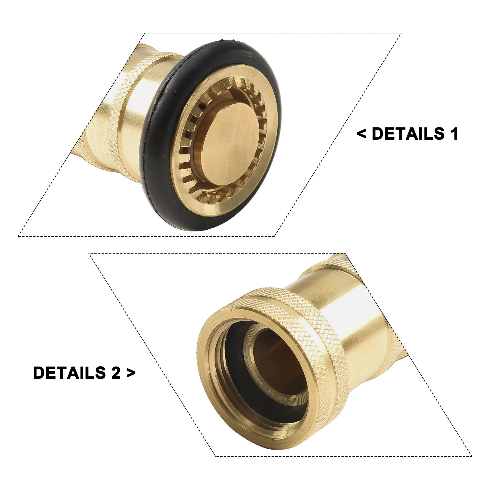 

Brass Spray Nozzle Heavy Duty Fire Nozzle High Pressure Easy-to-Operate Efficient Water Distribution For Home Use