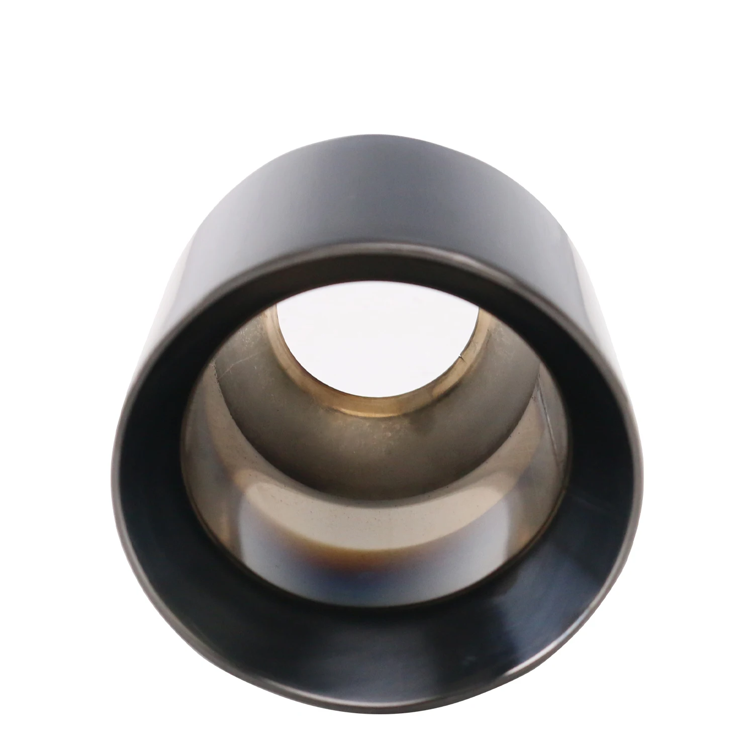 

Stainless steel Muffler Tail Throat 51mm inlet 102mm outlet Exhaust Tips Universal Terminal Car Modification