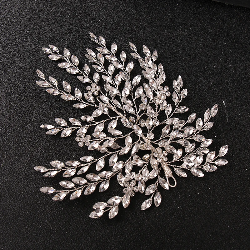Flashing Ornaments Rhinestone Pearl Bridal Hair Clip Accessories Jewelry Wedding Elegant Crystal Bride Hair Comb Headwear
