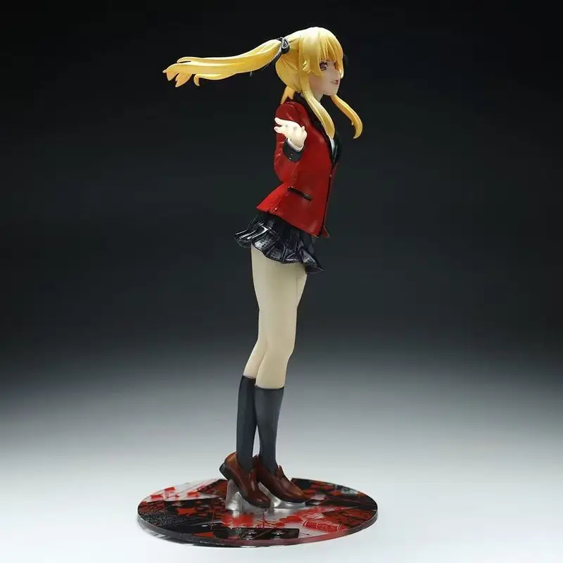 20cm Kakegurui Saotome Meari Standing Position Anime Girl Figure Model Statue Boys Collection Desktop Decoration Ornament Toys