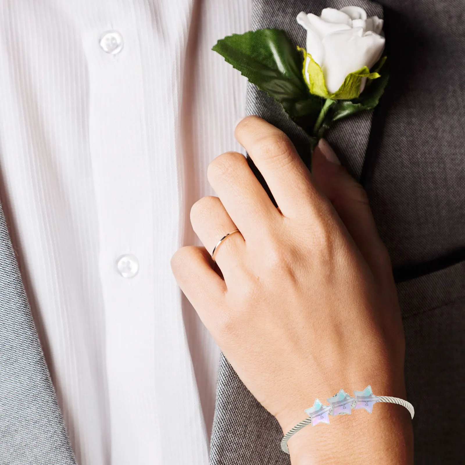 

400pcs Five-Pointed Star Beads For Acrylic Spacer Beads Diy Earrings Bracelet Star Loose Bead Necklace Jewelry Craft