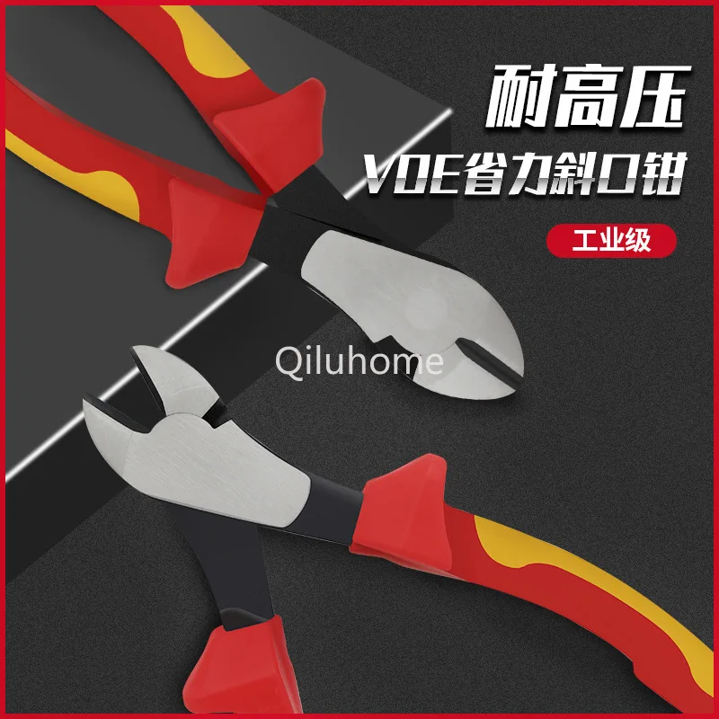 VDE High Pressure Resistance 1000V Insulation Diagonal Cutting Pliers Electrical Special Hardware Tools Big Head Pliers