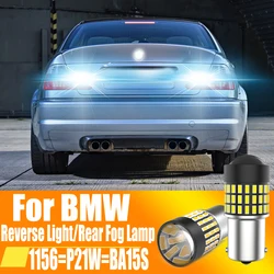 2pcs P21W LED Reverse Light Back Up Lamp 1156 7506 BA15S R5W R10W Rear Fog Bulb 12V For BMW E46 E39 E30 E84 E34 F48 E53 F45 F46