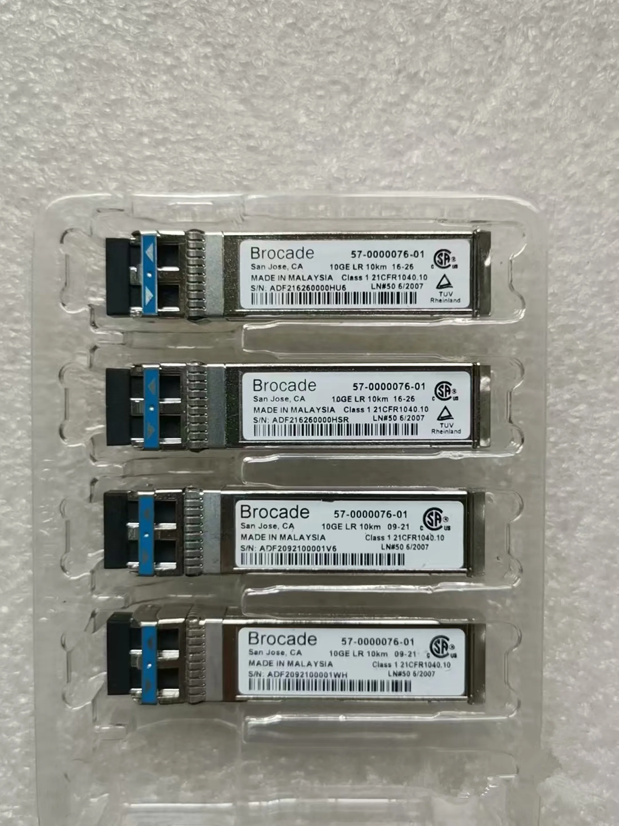 10G fiber Module Brocade 57-0000076-01/10GE 10km SFP+ LR/10G LR 10KM Single Module Optical Fiber Transceiver/brocade 10g sfp lr