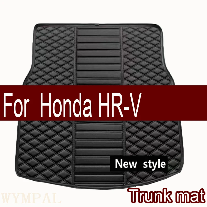 Car Trunk Mats For Honda HR-V Vezel RU 2022 2023 2024 5seat Leather Mat Car Trunk Storage Pads Maletero Car Accessorie Interior