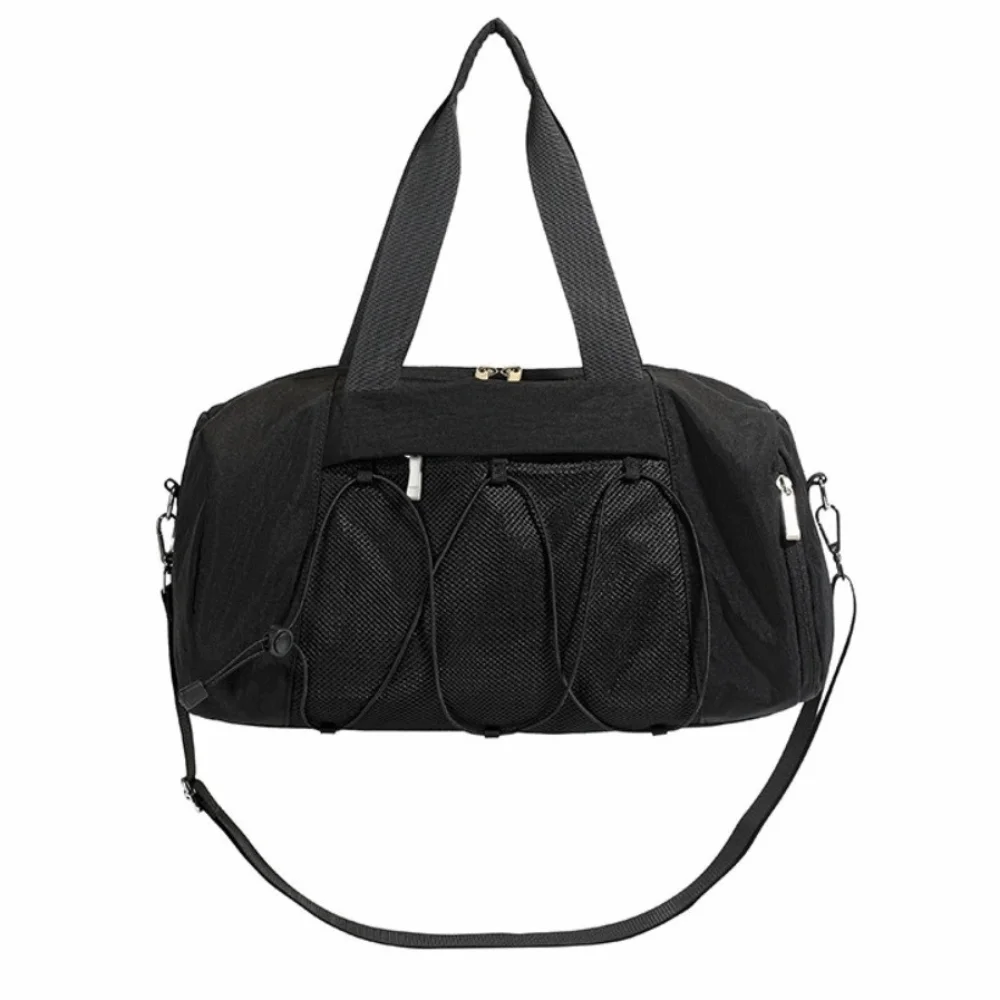 New Large Capacity Travel Bags Dry Wet Separation with Shoe Pocket Gym Tote Bag Nylon Solid Color Duffel Shoulder Bags