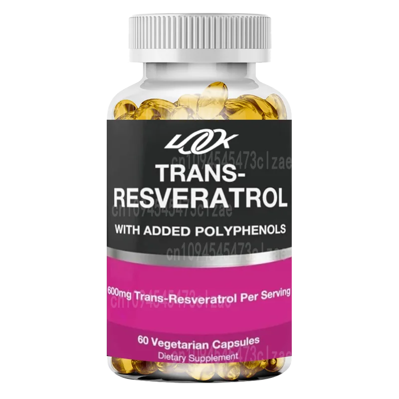 Suplementos de Resveratrol: que contiene Trans Resveratrol, quercetin, semillas de uva, té verde, bayas brasileñas y extractos de vino tinto