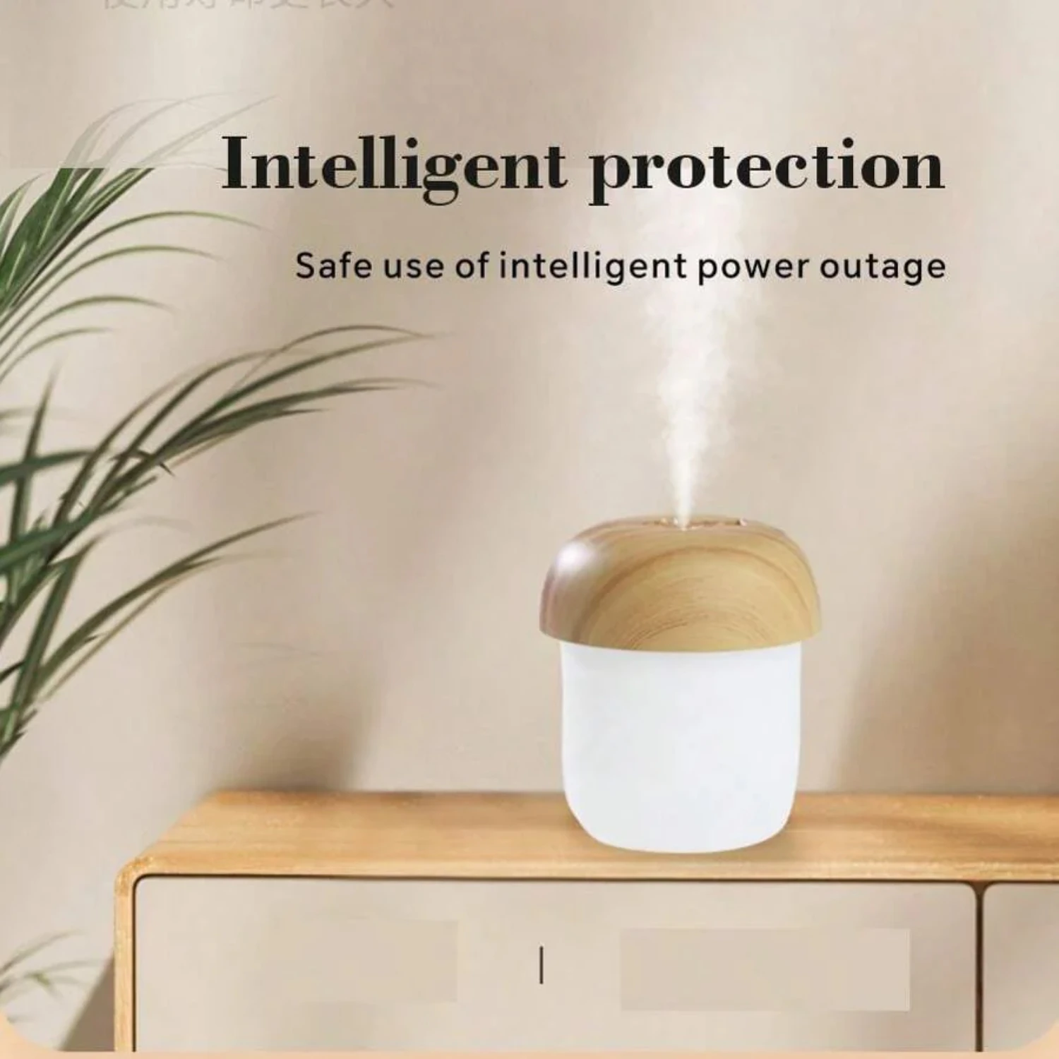 

Mushroom Humidifier, Diffuser, Aromatherapy Humidifiers, Bedroom, , 250ml Capacity