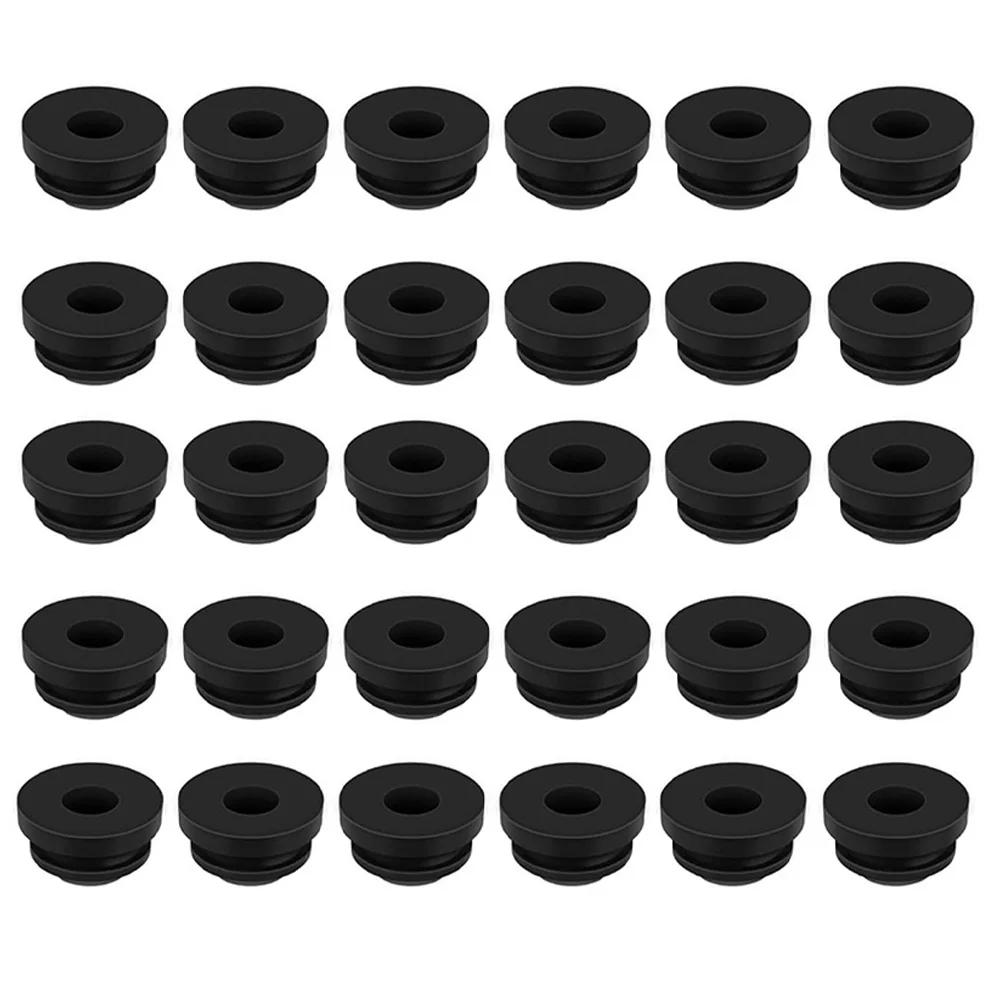 Rubber Pot Holder Pads For RV Gas Stove, Fits 5 Mm Rods, Compatible For Dometic For Thetford Smev, Heat Resistant, Black