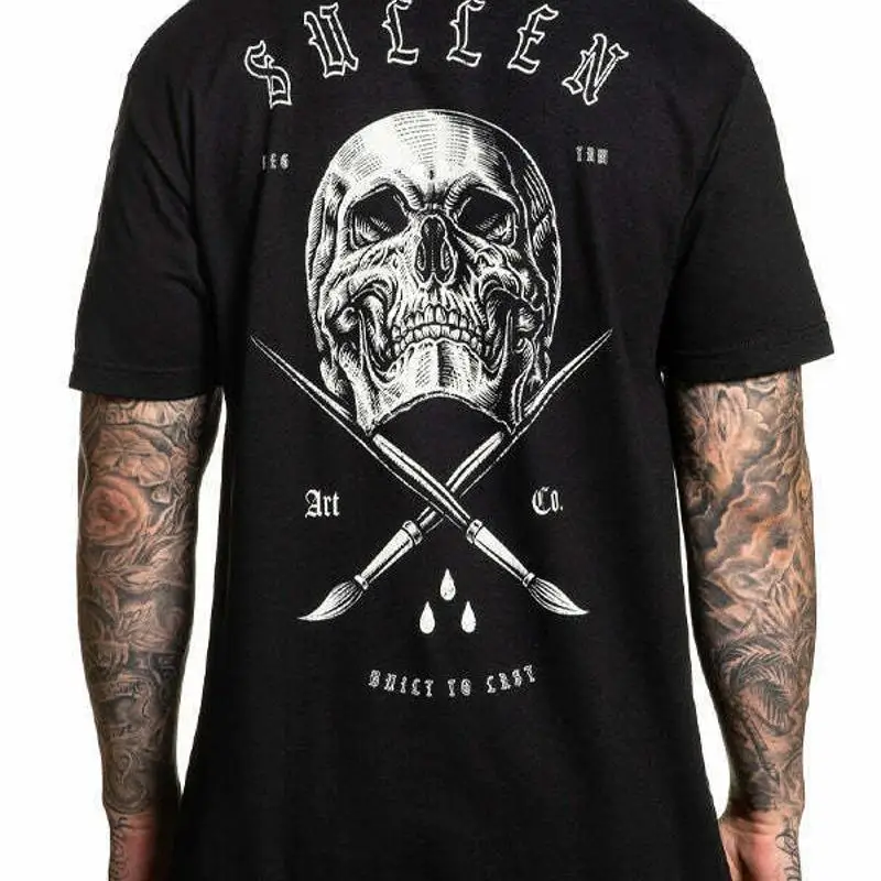 

Мужская футболка Sullen NAMSING BADGE Jet Black Tee Tattoo Skull Премиум-качество