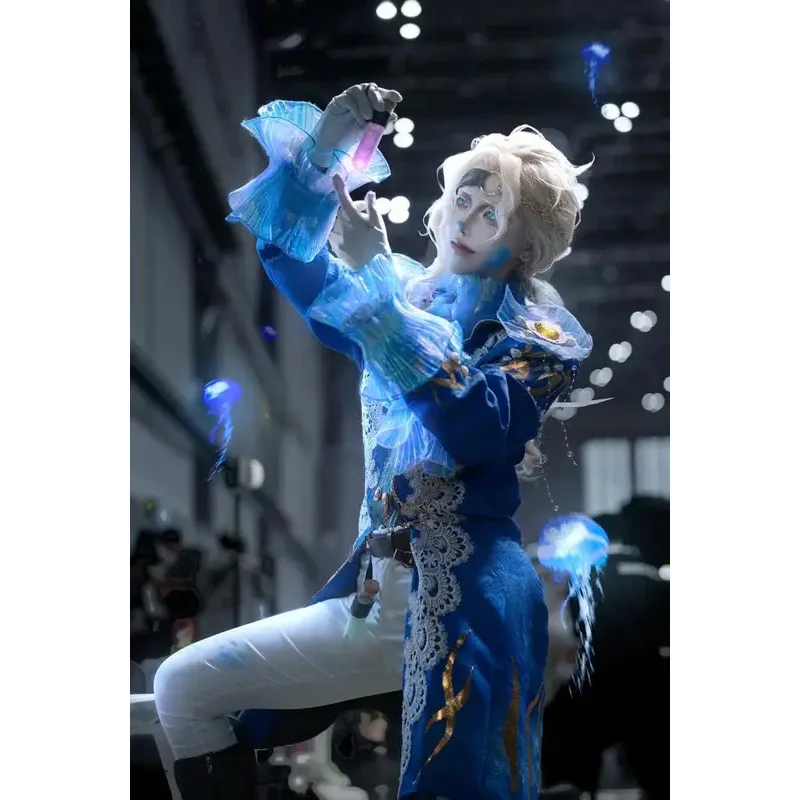 مجموعة أزياء CyIdentity V التأثيرية الملحن Cos Ghost Sail مجموعة ملابس تنكرية جديدة للبشرة للفتيات والنساء ملابس الهالوين للبالغين #4