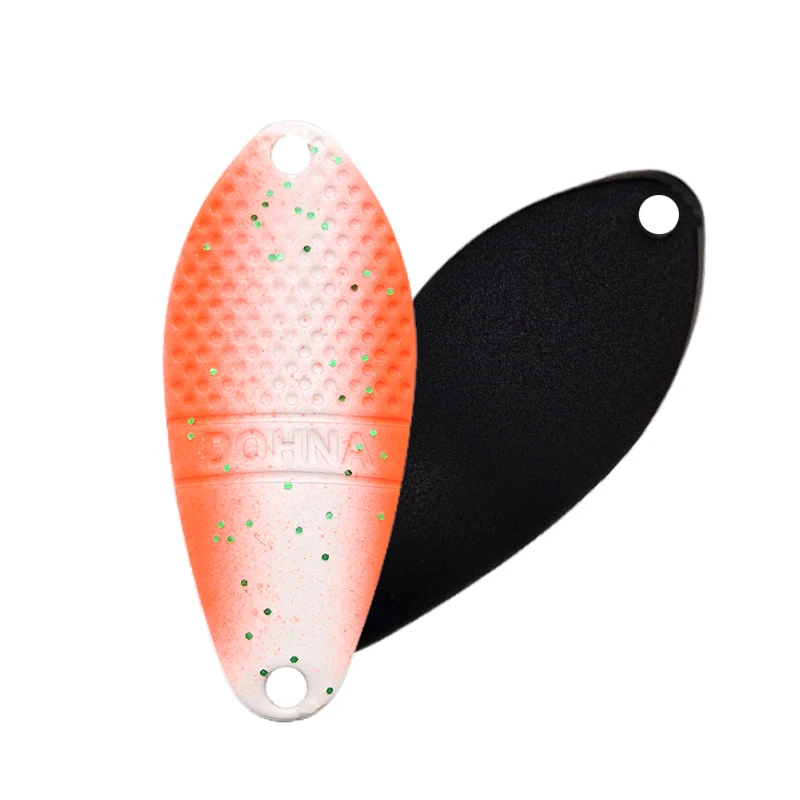 Peche Leurre Pesca Spoon ca. 3g 30mm Bunter Spoon-Köder aus Kupfermetall, Angelköder, Schwimmköder für Forelle, Chub, Barsch, Lachs