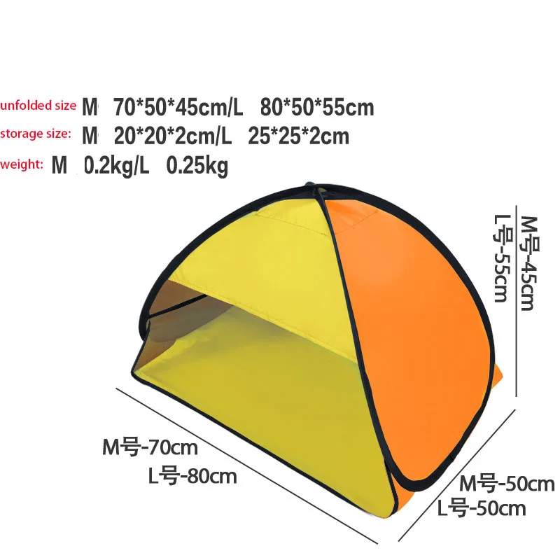 

Quick Automatic Beach Headrest Sunshade Tent UV-protecting Sunshelter Opened Portable Outdoor Camping Sunshade Tent Shadeable