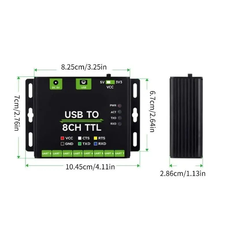 Y1UB Gebruiksvriendelijke USB naar 8-kanaals UART-module voor industriële toepassingen