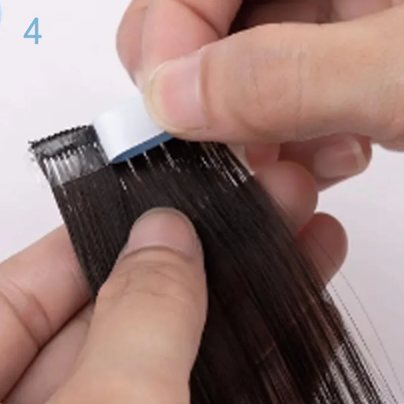 防水両面かつら取り付けキット,ヘアエクステンションまたはかつら用の強力テープ,4.0x0.8cm, 1枚あたり12個