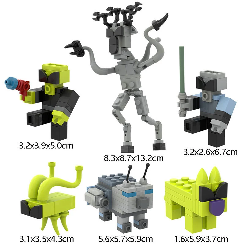 حار 99 ليال في الغابة بناء لعبة المكعبات التجمع نموذج 99 ليال في الغابة جمع الطوب للأطفال هدية