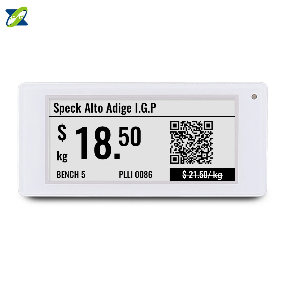 Esl Supermarket Electronic Shelf Label Digital Price Tag Eink Display ABS Material Magnet Paper Magnetic Tag Store Application