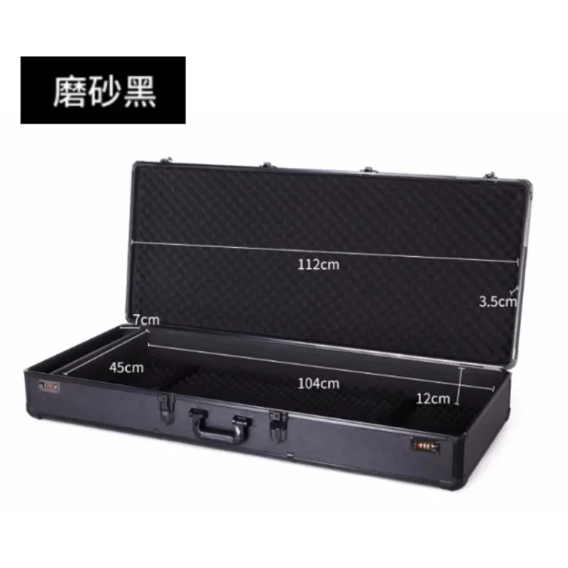 Thickened Aluminum Instrument Case, Wheeled Electronic Keyboard Box, Portable Hand Carry Guzheng Storage Case