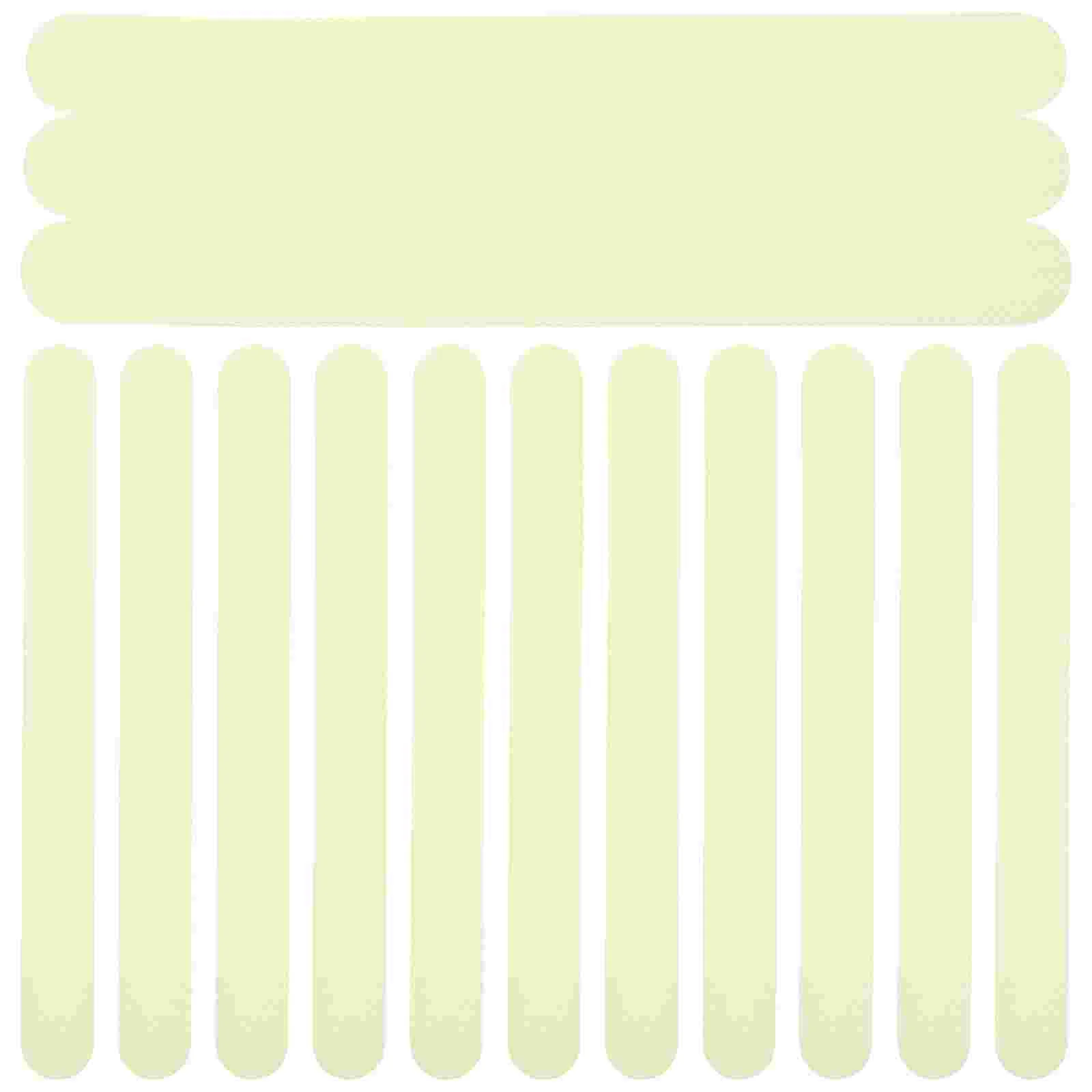 24 Pcs Tile Sticker Anti-slip Strip Steps Reflective Strips Skid Stickers Stairs Anti-skid Green Self-adhesive