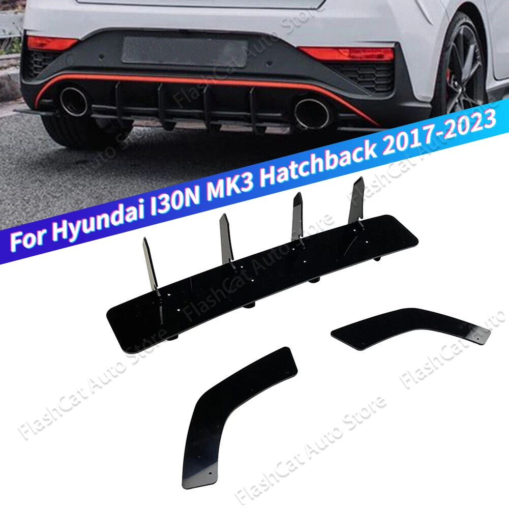 

I30N MK3 Rear Spoiler Splitter Spoiler Body Kit Tuning Trim For Hyundai I30N MK3 Hatchback 2017-2019 2020-2023 Bumper Diffuser