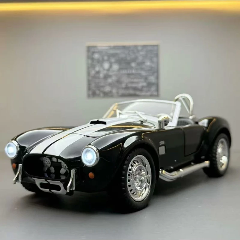 

Simulation 1:22 Cobra Convertible Alloy Sports Car Model Ornament Play Children's Gift Decoration Advanced Collectibles