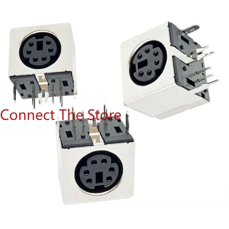 10PCS Supply MINI DIN6P Socket S Terminal 6P All-inclusive Mother MDD6P  MDC6P Computer  PS2 