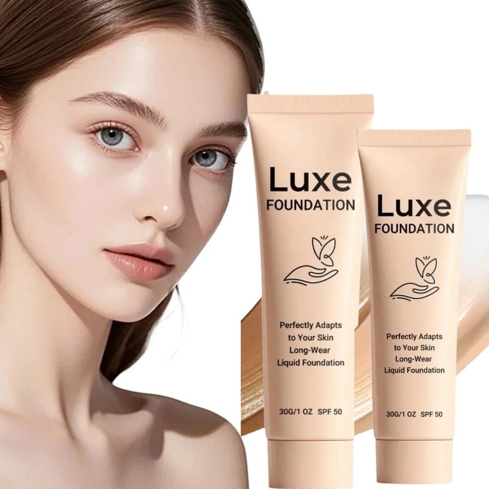 Luxe Long Lasting Waterproof Foundation Concealer,Color Changing Face&Body Full Coverage Concealer for Scars Wrinkles &Tattoos