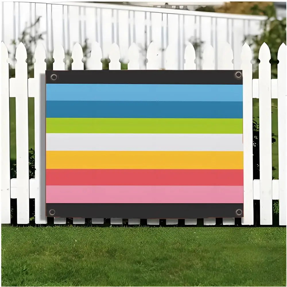 Queer Pride Flags Edgeless four-ring hanging decor indoor outdoor compatible easy for hanging display