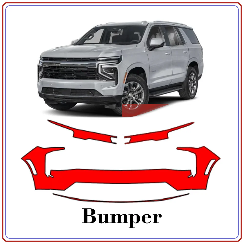 For Chevrolet Tahoe 2025 Precut TPU Paint Protection Film PPF Front Bumper Kit Clear Bra Stone Guard EU UK