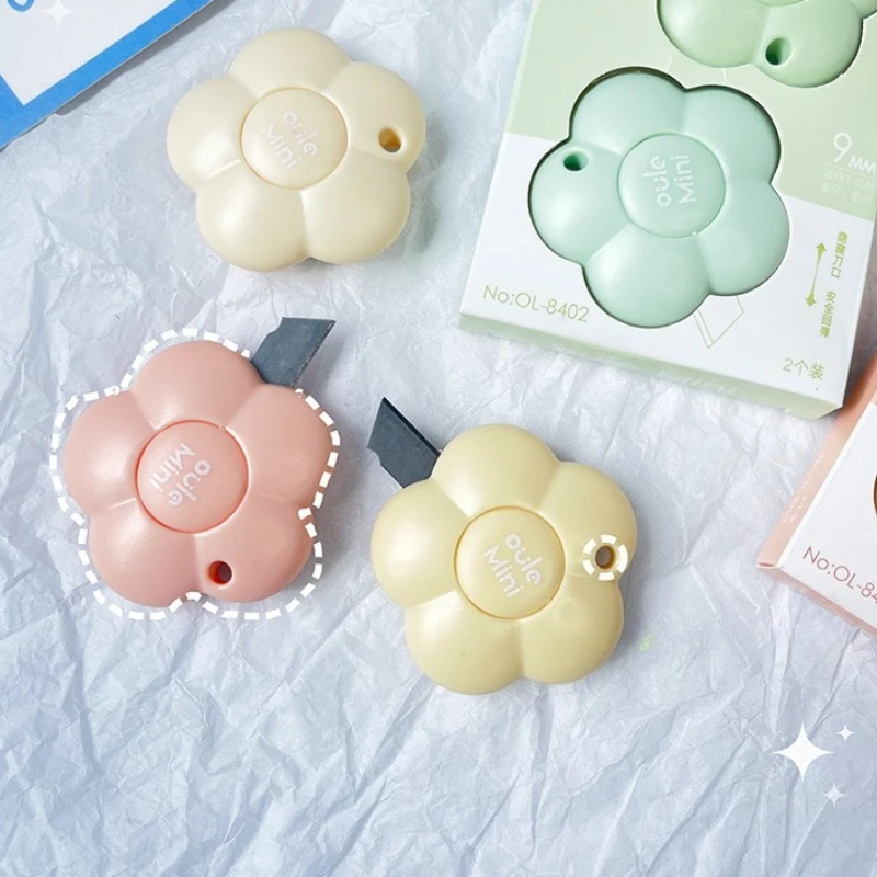 Hot Selling Flower Utility Knife Unpacking Express Box Artifact Mini Portable Beauty Handmade Knife Hand Account Paper Cutter