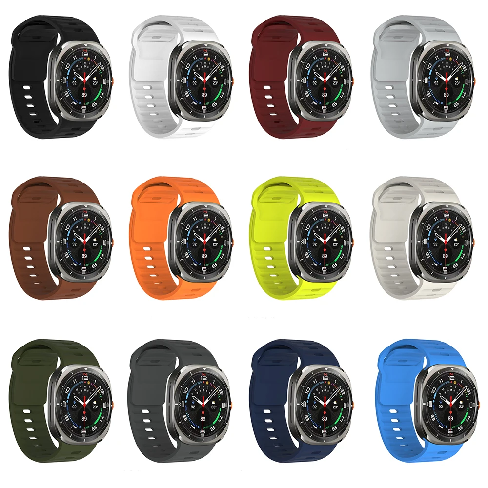Breathable Band For Samsung Watch Ultra LTE 47mm Sport Bracelet Metal Buckle Strap For Samsung Watch7 Ultra 47mm Wristband