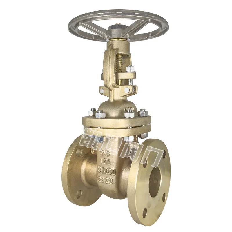 US-standard Manual Nickel-aluminum Bronze Flanged Gate Valve C95800 Marine-grade 150LB 300LB Seawater Desalination Offshore