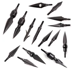 Carbon Steel Arrowheads, Arrow Tips, Archery Broadheads, Hunting Arrow Heads, Aluminum Arrows, 3 Pcs